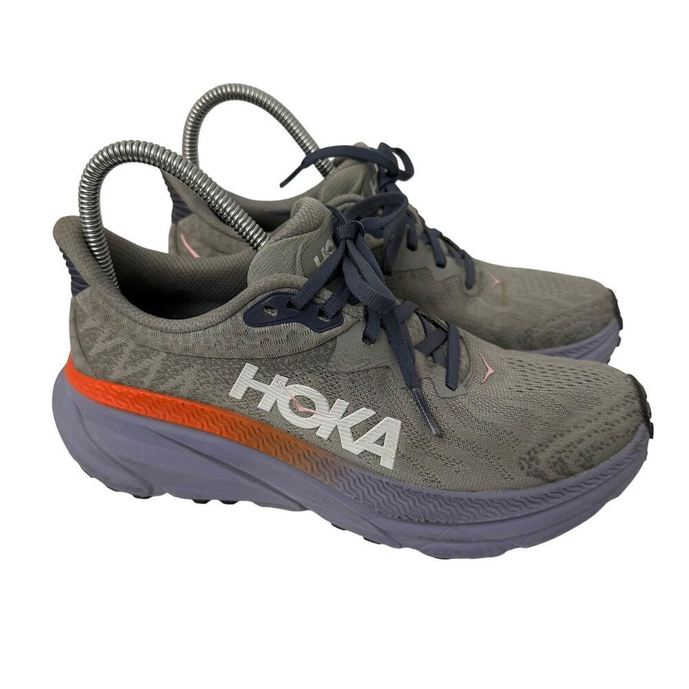 Hoka One One Challenger ATR 7 Shoes Womens 6.5 B Running Trail Terrain Gray